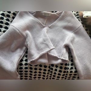 Lavender cropped sweater